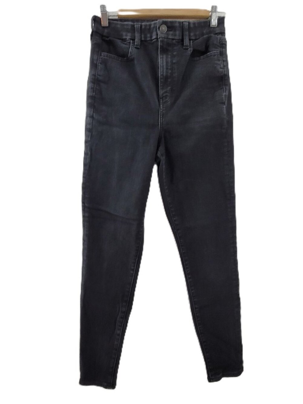American Eagle Jeans Womens 8 Black Curvy Highest Rise Jegging Stretch Pockets